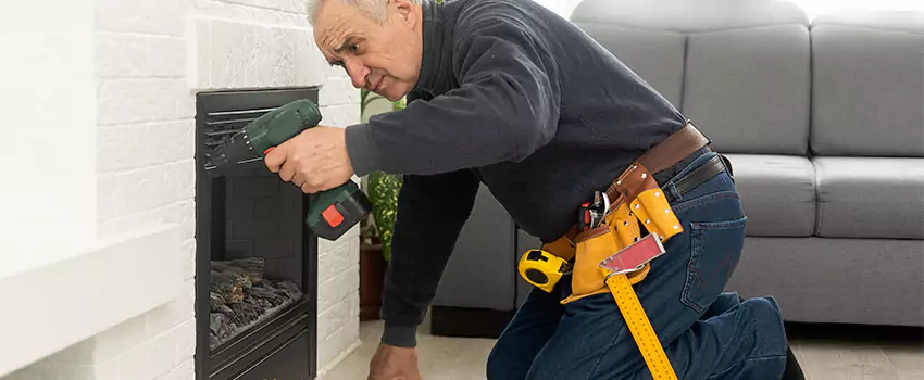 New Indoor Fireplace Installation in Fair Lawn, New Jersey