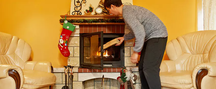Rusted Metal Fireplace Restoration in Fair Lawn, New Jersey